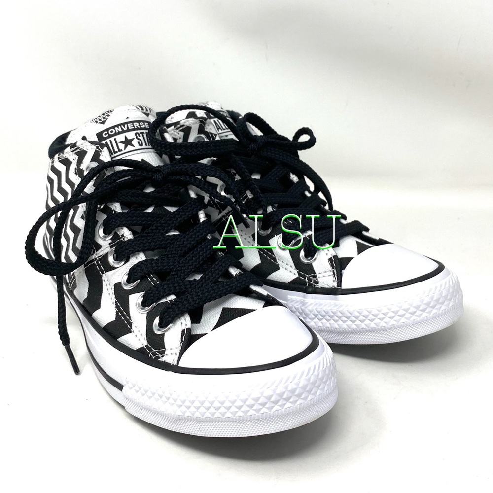 Christmas Sale 🎄 Converse Ctas Madison Mid Canvas White Black Women's 565388F - Picture 6 of 9